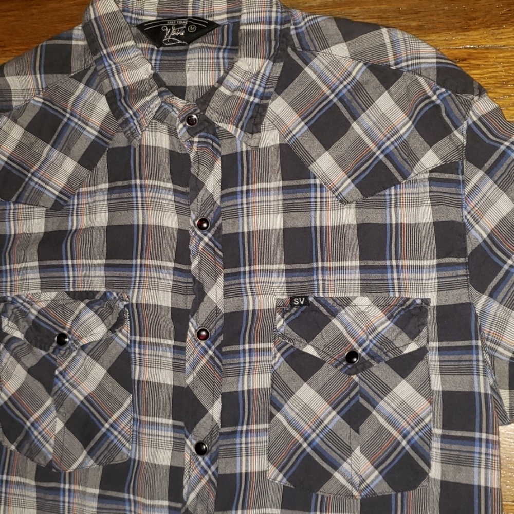 Salt Valley Western Light cotton snap down